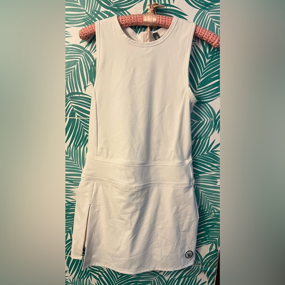 Vuori White Sleeveless Mini Dress